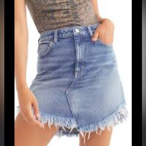 🐆NWT Free People We The Free Bailey Denim Skirt